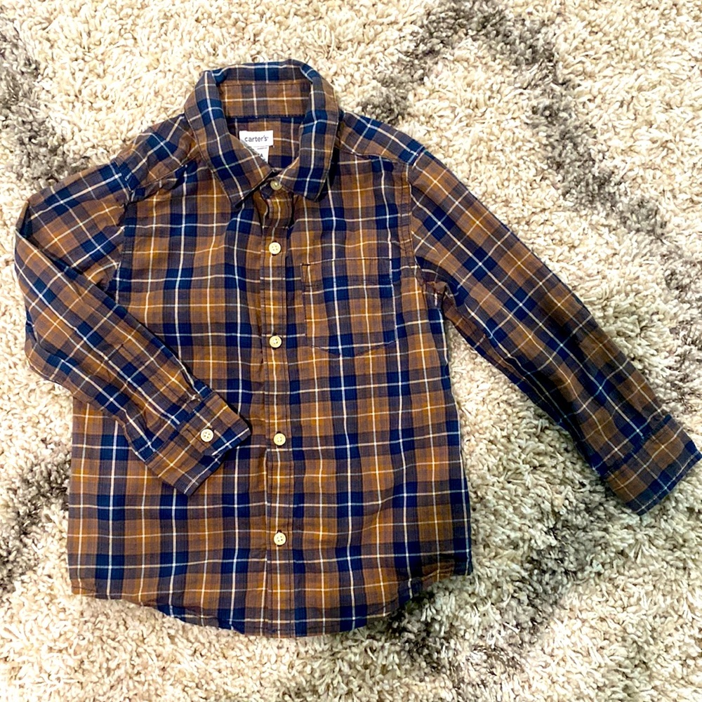 Carter’s Plaid Button-Down Shirt